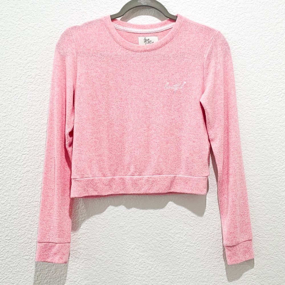 Love 💞to Lounge Soft Crop Sweater